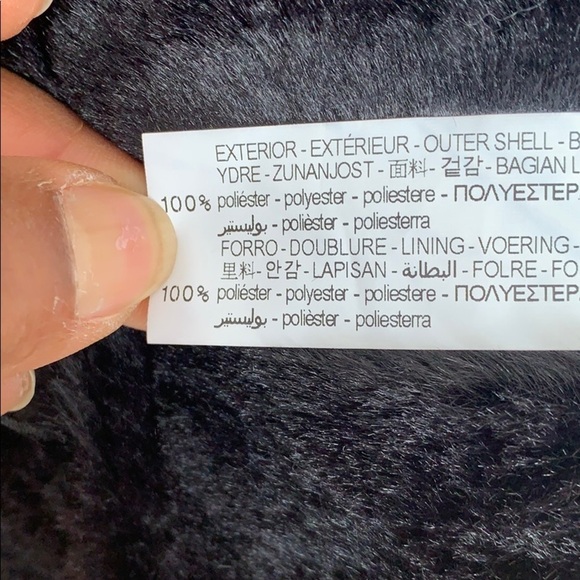 Zara fur-lined and fur-trimmed biker jacket XL - Picture 11 of 12